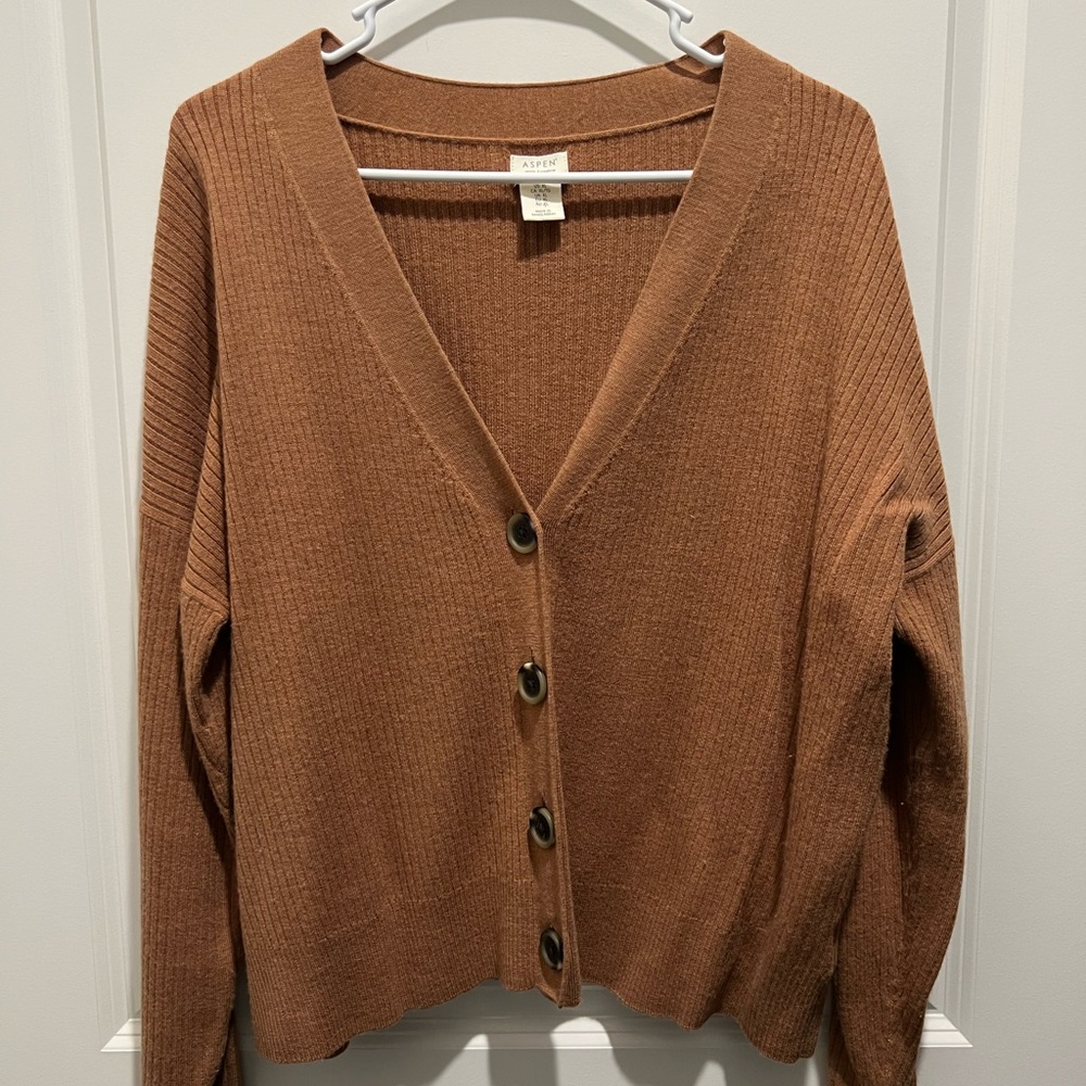 Cozy Brown Cardigan Sweater